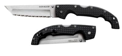 Cold Steel 5.5 in. Voyager XL Tanto Serrated Blade Folding Knife