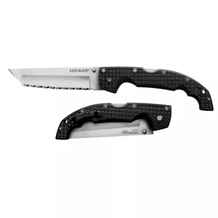 Cold Steel 5.5" Voyager XL Tanto Serrated Folding Knife Knives