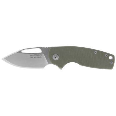 SOG 2.62 in. Stout FLK Folding Knife, Green/Sliver