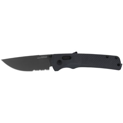 SOG 3.45 in. Flash AT Partially Serrated Blade Folding Knife, Urban Grey