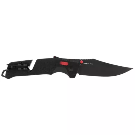 SOG 3.7 in Trident AT Folding Knife Straight Blade Red/Black Knives