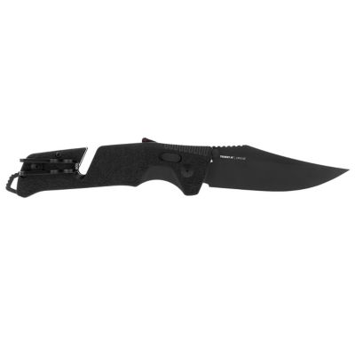 Image showing  3.7 in. Trident AT Straight Blade Folding Knife, Blackout