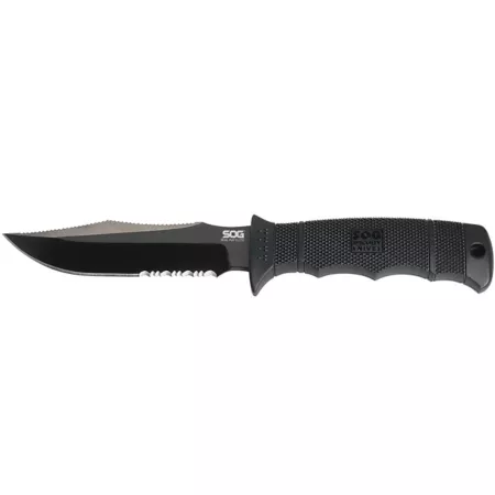 SOG Seal Pup Elite 4.85" Partially Serrated Fixed Blade Knife with Kydex Sheath SOG-E37T-K Knives