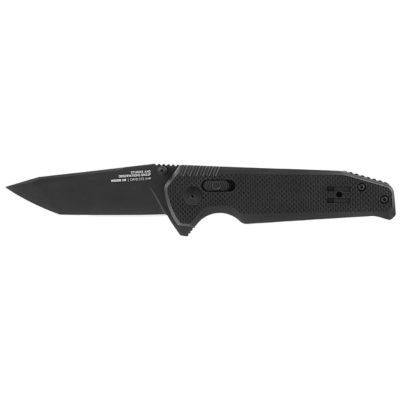SOG 3.36 in. Vision XR Folding Knife, Straight Blade, Black