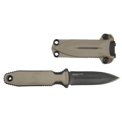 SOG 4.77 in. Pentagon FX Folding Knife, Fde