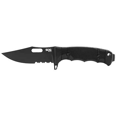 SOG 4.3 in. Seal FX Fixed Blade Knife, Partially Serrated