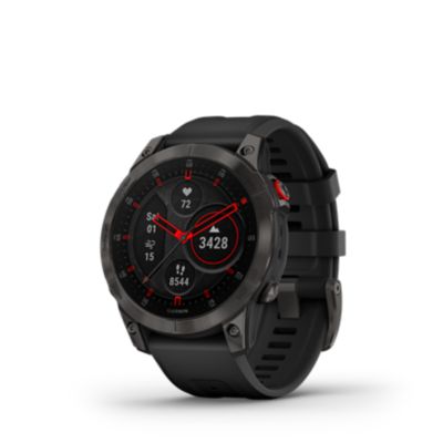 Garmin Epix (Gen 2) Smartwatch, Sapphire/Black Titanium, 010-02582-10