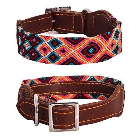 Moots Root Hand-Knitted Leather Pet Collar