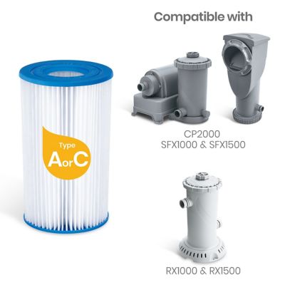 Funsicle Type A/C Pool Filter Cartridge, 2 pc.