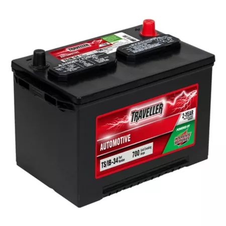 Traveler powered by an interstate automobile battery group size 34 BCI 700 CCA Automotive Batteries