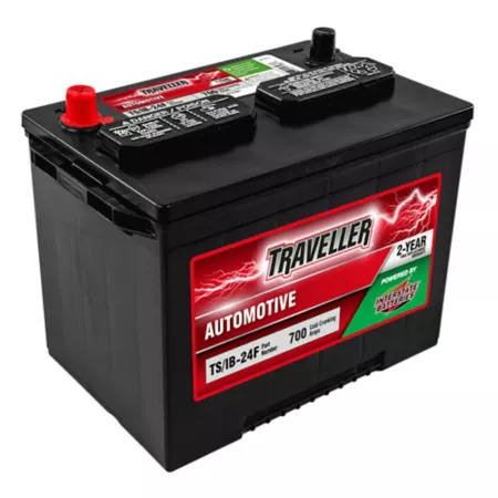 Traveler powered by interstate automobile battery group size 24F BCI 700 CCA Automotive Batteries