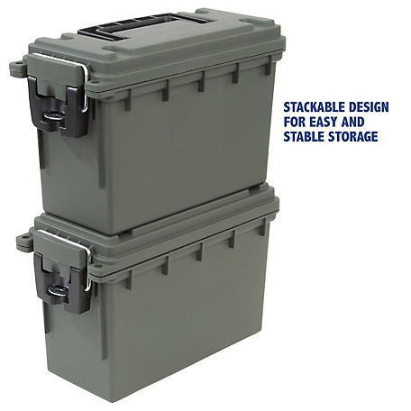  Sheffield 12628 Field Box, Pistol, Rifle, or Shotgun Ammo  Storage Box, Tamper-Proof Locking Ammo Can, Water Resistant, Made in The  U.S.A, Stackable, Gray : Sports & Outdoors