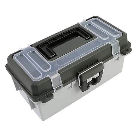 Sheffield 13 in. Tackle Box, OD Green/Gray at Tractor Supply Co.