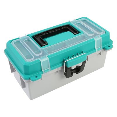 Sheffield 13 in. Tackle Box, Teal/Gray