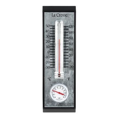 La Crosse Metal Thermometer and Hygrometer