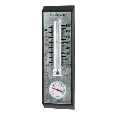 Image showing  Technology Metal Thermometer and Hygrometer