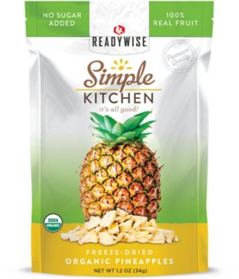 ReadyWise Case Organic Freeze-Dried Pineapples, 6 ct.