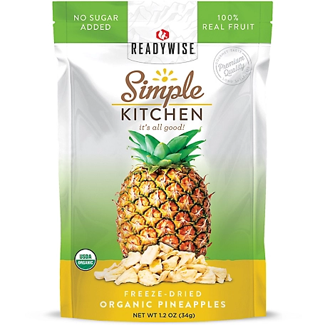 ReadyWise Case Organic Freeze-Dried Pineapples, 6 ct.