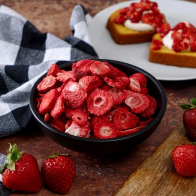Image showing  Simple Kitchen Freeze-Dried Sliced Strawberries, 18 Servings