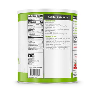 Image showing  Simple Kitchen Freeze-Dried Peas, 17 Servings