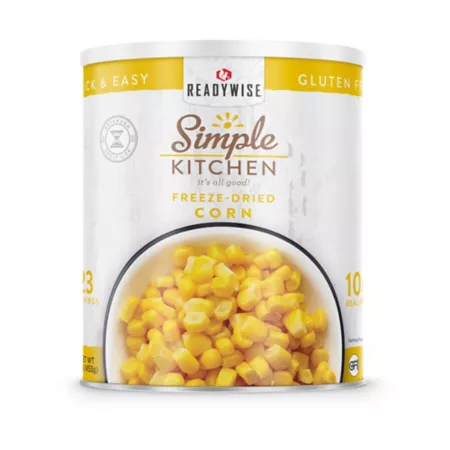 ReadyWise Simple Kitchen Freeze Dried Corn 23 Servings Snacks