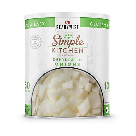 ReadyWise Simple Kitchen Dehydrated Chopped Onions, 250 Servings