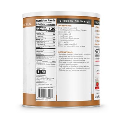 Image showing  Simple Kitchen Freeze-Dried Diced Chicken, 16 Servings