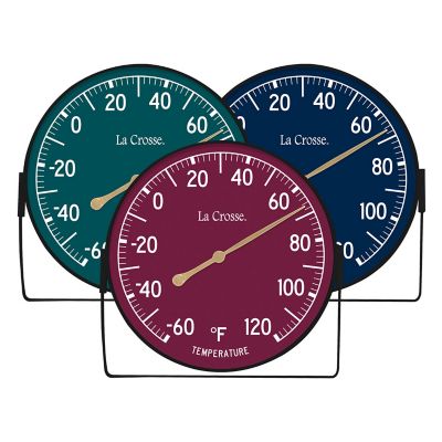 AcuRite 13.5 in. Indoor/Outdoor White Analog Thermometer