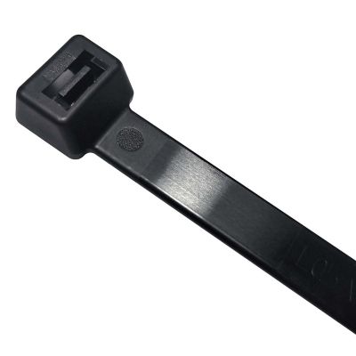 Image showing  8 in. Heavy-Duty Cable Ties, Black, 100-Pack