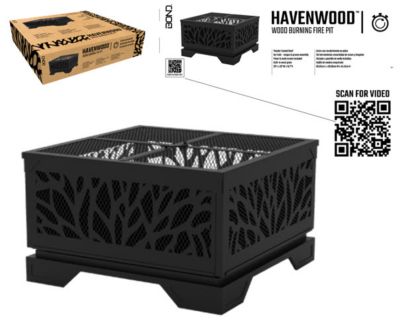 Image showing  26 in. Havenwood Square Wood-Burning Fire Pit