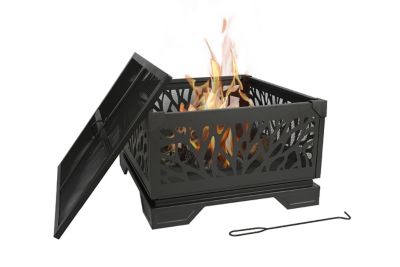 Image showing 9 th Bond 26 in. Havenwood Square Wood-Burning Fire Pit