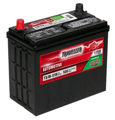 Traveller Powered by Interstate Automotive Battery, 51R BCI Group Size, 500 CCA