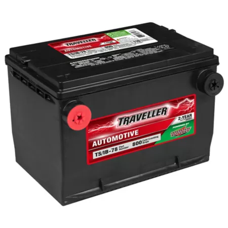 Traveler powered by interstate automobile battery group size 78 BCI 800 CCA Automotive Batteries