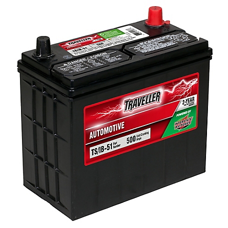 Traveller Powered by Interstate Automotive Battery, 51 BCI Group Size, 500 CCA