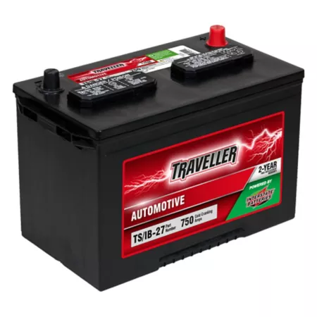 Traveler powered by an interstate automobile battery group size 27 BCI 750 CCA Automotive Batteries