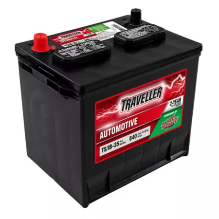 Traveler powered by interstate automobile battery group size 35 BCI 640 CCA Automotive Batteries