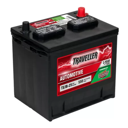 Traveler powered by an interstate automobile battery group size 25 BCI 550 CCA Automotive Batteries