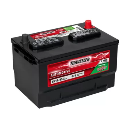 Traveler powered by an interstate automobile battery group size 65 BCI 675 CCA Automotive Batteries