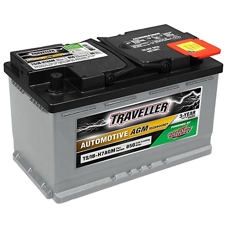 Traveller Powered by Interstate Auto Battery with AGM Technology, H7AGM, 850 CCA