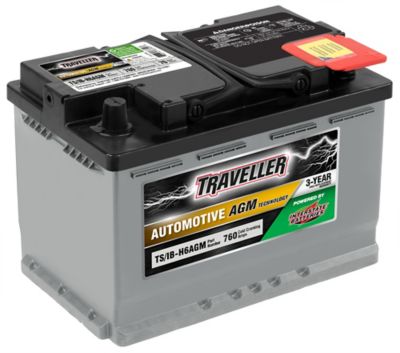 Traveller Powered by Interstate Auto Battery with AGM Technology H6AGM, 760 CCA