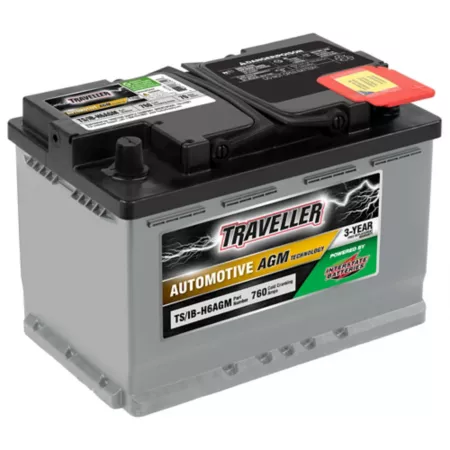 Traveler Powered by Interstate Automotive Battery with AGM Technology H6AGM 760 CCA Automotive Batteries