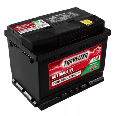 Traveler powered by an interstate automobile battery group size 47 BCI 650 CCA Automotive Batteries