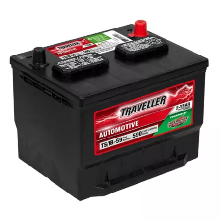 Traveler powered by an interstate automobile battery group size 59 BCI 590 CCA Automotive Batteries