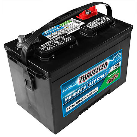 Traveller Powered by Interstate Marine/RV Deep Cycle Battery, 840 MCA