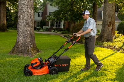 Image showing 7 th Bad Boy 21 in. 80V Cordless Self-Propelled Lawn Mower with Battery and Charger