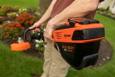 Image showing 8 th Bad Boy 16 in. 80V Straight Shaft Cordless String Trimmer, Battery and Charger Included, Attachment Capable