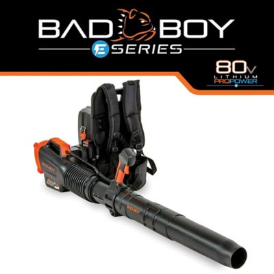Bad Boy 80V Backpack Blower with Battery and Charger