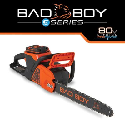 Bad Boy 18 in. 80V Battery-Powered Chainsaw with Battery and Charger, 088-7515-00