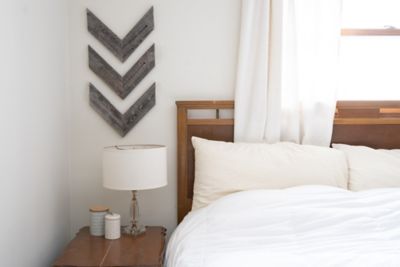 Image showing 3 th Barnwood USA BarnwoodUSA Rustic Farmhouse Weathered Gray Wooden Chevron Arrows, 11 in. x 14 in., 3 pc.