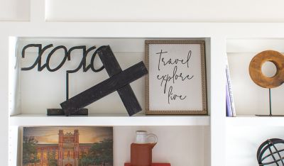 Image showing  Rustic Christian Smoky Black Reclaimed Old Wooden Cross, 15 in. x 12 in.